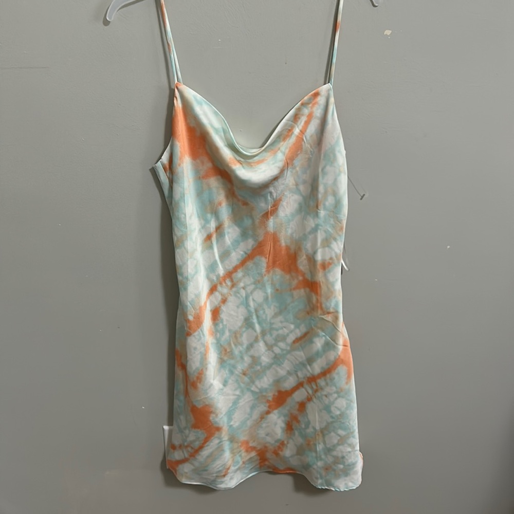 Cotton Candy LA Blue Orange Mini Dress